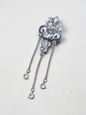 Antique Sterling Chatelaine Brooch